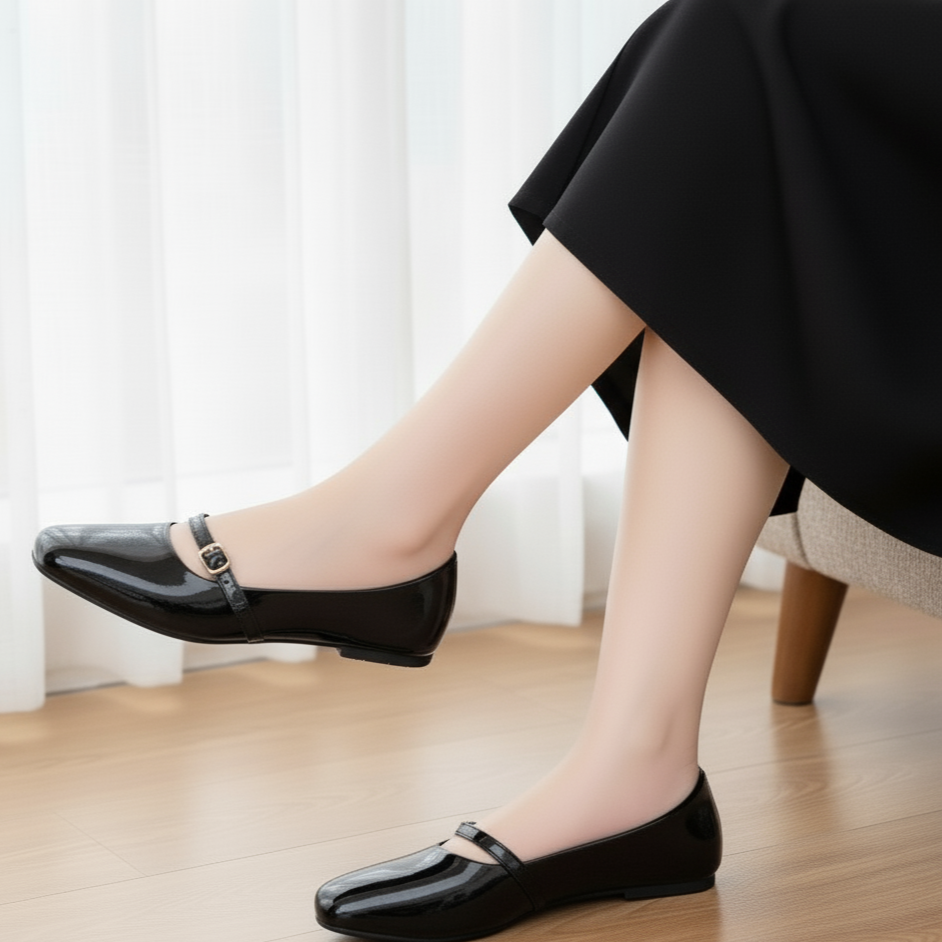 Mary Janes Pumps –Black Elegance