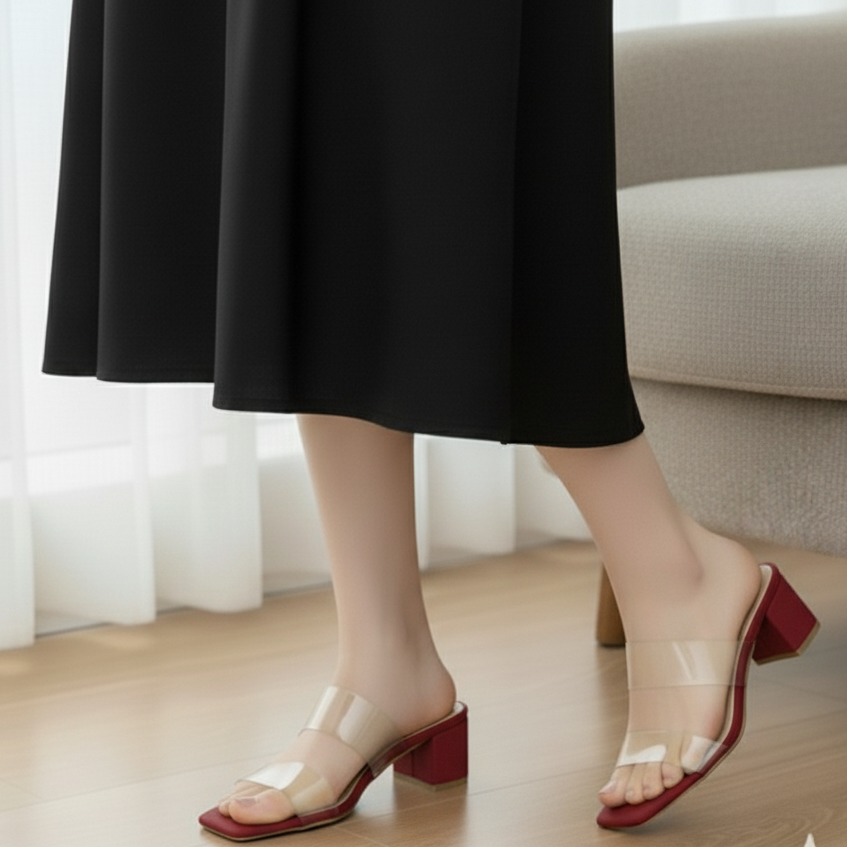 Clear Grace Heels – Trendy Transparent Style