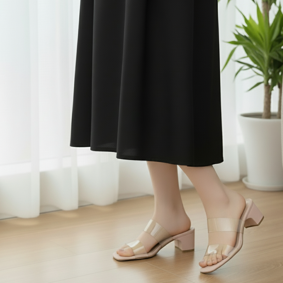 Clear Grace Heels – Trendy Transparent Style