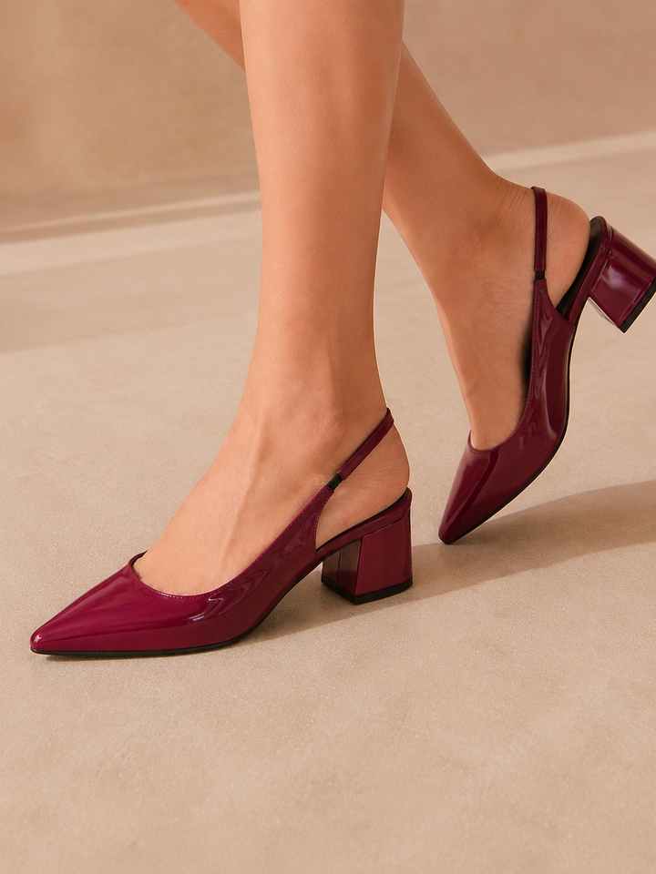Patent Slingback Heels