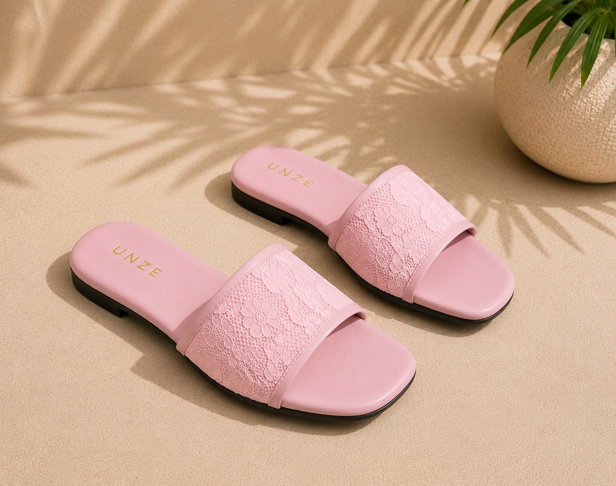Traditional Lace Slides